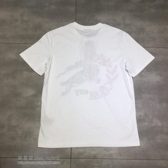 Burberry短袖 19春夏新款 巴寶莉白色T恤   tzy1739
